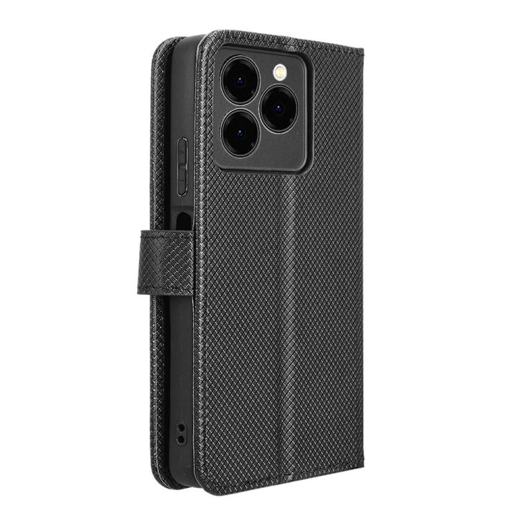 For Ulefone Note 20 Pro Diamond Texture Leather Phone Case(Black) - Ulefone Cases by PMC TechLife | Online Shopping South Africa | PMC TechLife | Buy Now Pay Later Mobicred