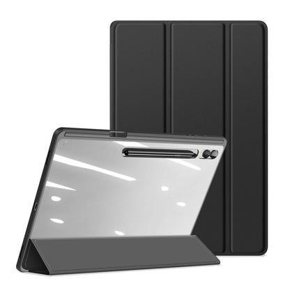 For Samsung Galaxy Tab S10 Ultra DUX DUCIS TOBY Series Antiskid Leather Tablet Case with Sleep / Wake-up Function(Black) - Tab S10 Ultra Cases by DUX DUCIS | Online Shopping South Africa | PMC Jewellery | Buy Now Pay Later Mobicred