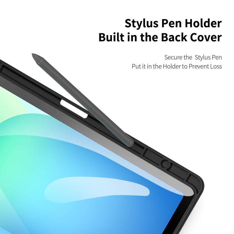For Samsung Galaxy Tab S10 FE+ DUX DUCIS TOBY Series Antiskid Leather Tablet Case with Sleep / Wake-up Function(Black) - free shipping - PMc TechLife - Order now!