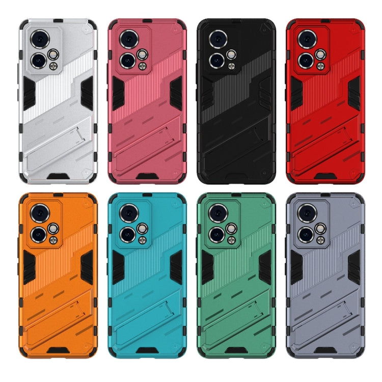 For Honor 90 GT 5G Punk Armor 2 in 1 PC + TPU Phone Case with Holder(Black) - Honor Cases by PMC TechLife | Online Shopping South Africa | PMC TechLife | Buy Now Pay Later Mobicred