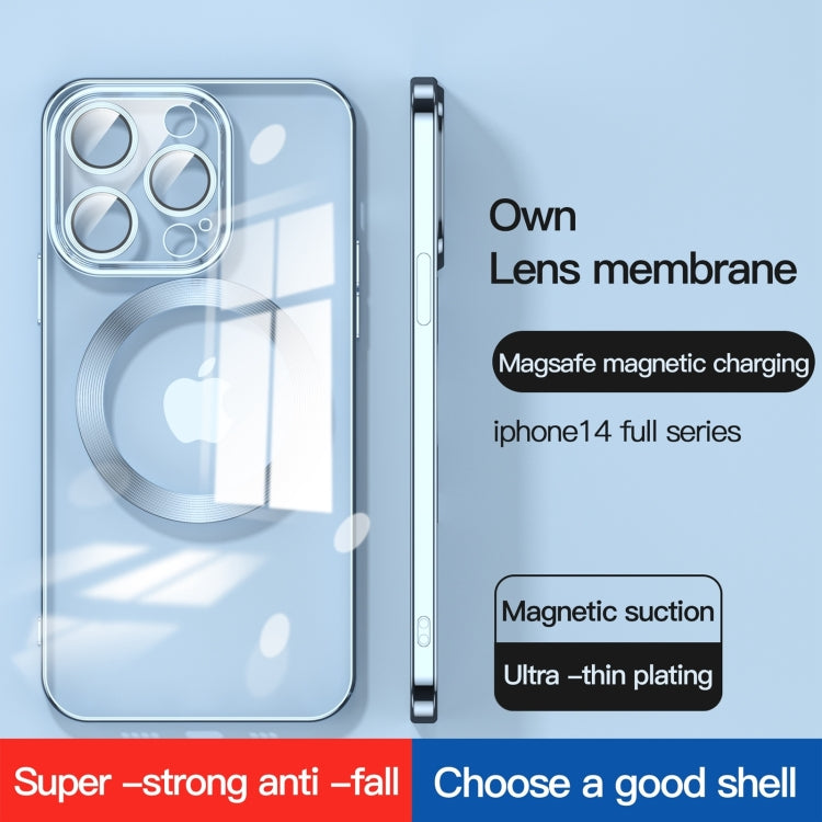 For iPhone 15 Pro Max Lens Protector MagSafe Electroplated Phone Case(Sierra Blue) - iPhone 15 Pro Max Cases by PMC TechLife | Online Shopping South Africa | PMC TechLife