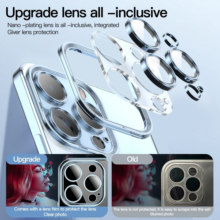 For iPhone 15 Pro Max Lens Protector MagSafe Electroplated Phone Case(Sierra Blue) - iPhone 15 Pro Max Cases by PMC TechLife | Online Shopping South Africa | PMC TechLife