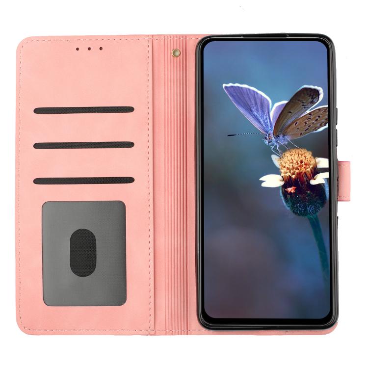 For iPhone 16e Flower Embossing Pattern Leather Phone Case(Pink) - iPhone 16e Cases by PMC TechLife | Online Shopping South Africa | PMC TechLife | Buy Now Pay Later Mobicred