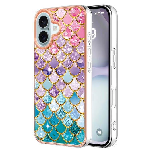 For iPhone 16 Electroplating Pattern IMD TPU Shockproof Case(Colorful Scales) - iPhone 16 Cases by PMC Jewellery | Online Shopping South Africa | PMC Jewellery | Buy Now Pay Later Mobicred