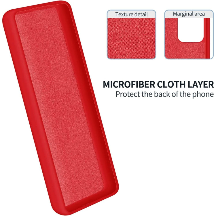 For Honor 90 Pure Color Liquid Silicone Shockproof Phone Case(Red) - Honor Cases by PMC TechLife | Online Shopping South Africa | PMC TechLife | Buy Now Pay Later Mobicred