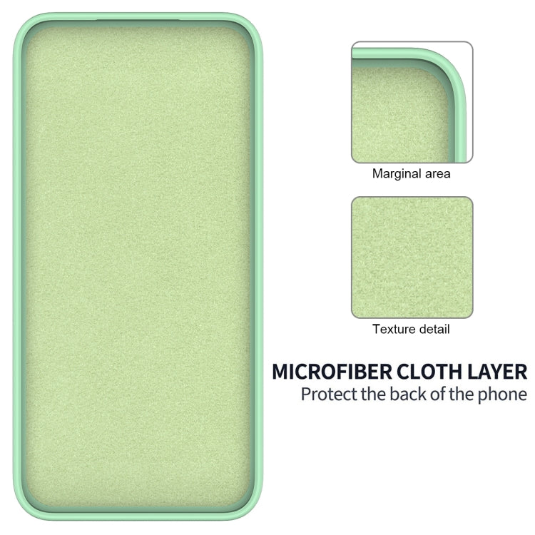 For Honor Magic6 Pro Pure Color Liquid Silicone Shockproof Phone Case(Green) - Honor Cases by PMC TechLife | Online Shopping South Africa | PMC TechLife | Buy Now Pay Later Mobicred