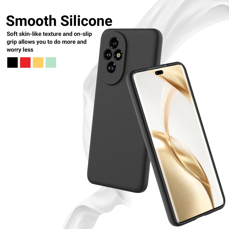 For Honor 200 Solid Color Liquid Silicone Dropproof Full Coverage Phone Case(Black) - free shipping - PMC TechLife - Order now!