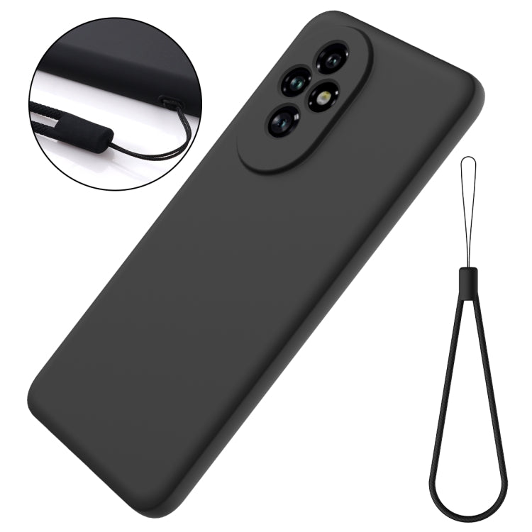 For Honor 200 Solid Color Liquid Silicone Dropproof Full Coverage Phone Case(Black) - free shipping - PMC TechLife - Order now!
