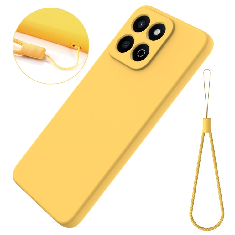 For Honor 200 Smart Solid Color Liquid Silicone Dropproof Full Coverage Phone Case(Yellow) - free shipping - PMC TechLife - Order now!
