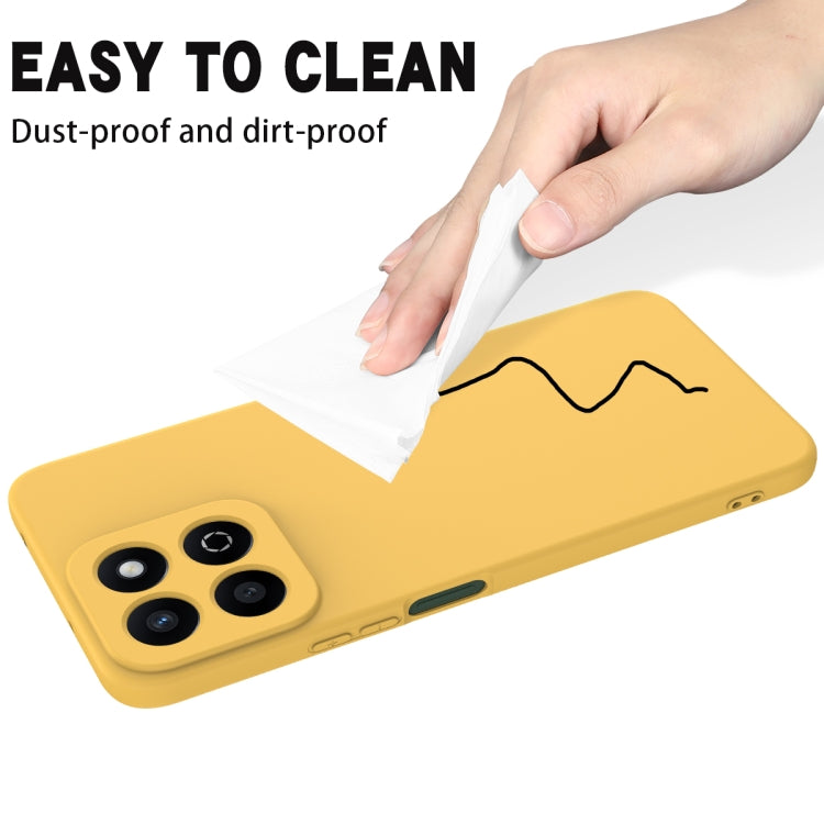 For Honor 200 Smart Solid Color Liquid Silicone Dropproof Full Coverage Phone Case(Yellow) - free shipping - PMC TechLife - Order now!