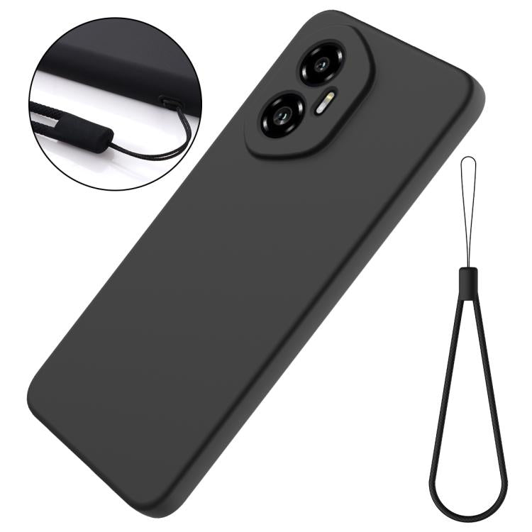 For Honor 300 Solid Color Liquid Silicone Dropproof Full Coverage Phone Case(Black) - free shipping - PMC TechLife - Order now!