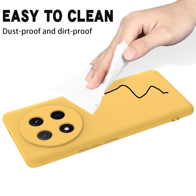 For Honor Magic7 Lite Solid Color Liquid Silicone Dropproof Full Coverage Phone Case(Yellow) - free shipping - PMC TechLife - Order now!