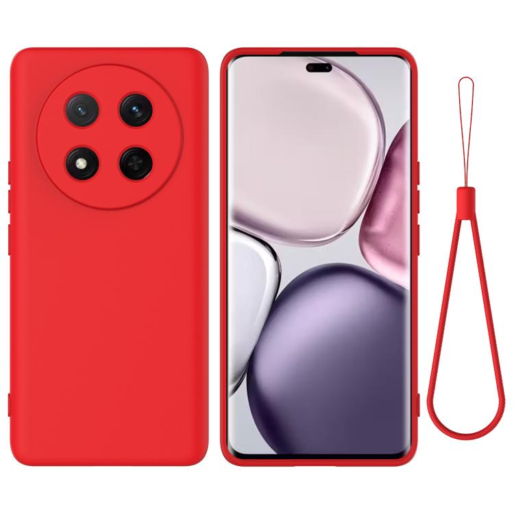 For Honor Magic7 Lite Solid Color Liquid Silicone Dropproof Full Coverage Phone Case(Red) - free shipping - PMC TechLife - Order now!