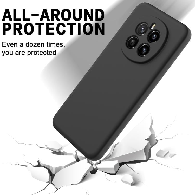 For Honor Magic7 Solid Color Liquid Silicone Dropproof Full Coverage Phone Case(Black) - free shipping - PMC TechLife - Order now!
