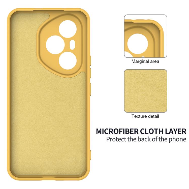 For Honor 400 Pro Global 160.8mm Solid Color Liquid Silicone Dropproof Full Coverage Phone Case(Yellow) - free shipping - PMC TechLife - Order now!