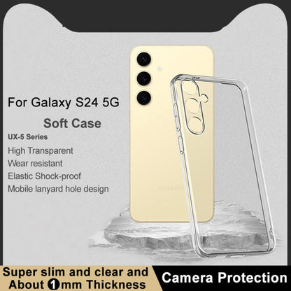 For Samsung Galaxy S24+ 5G imak UX-5 Series Transparent Shockproof TPU Protective Case(Transparent) - Galaxy S24+ 5G Cases by imak | Online Shopping South Africa | PMC Jewellery | Buy Now Pay Later Mobicred