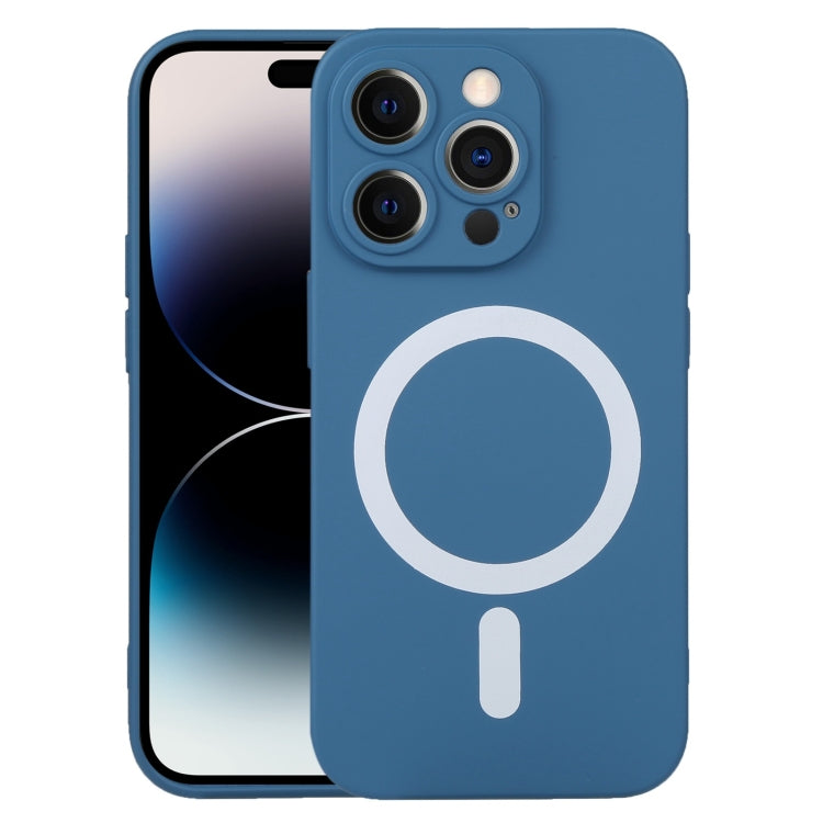 For iPhone 15 Pro Liquid Silicone Magsafe Phone Case(Blue) - iPhone 15 Pro Cases by PMC TechLife | Online Shopping South Africa | PMC TechLife