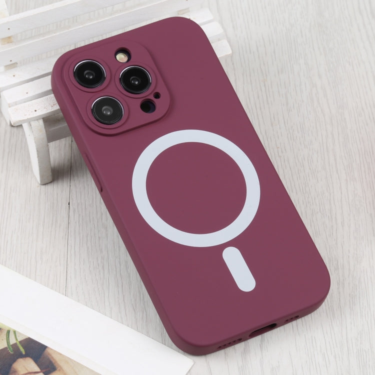 For iPhone 16 Plus Liquid Silicone Magsafe Phone Case(Wine Red) - iPhone 16 Plus Cases by PMC Jewellery | Online Shopping South Africa | PMC Jewellery | Buy Now Pay Later Mobicred