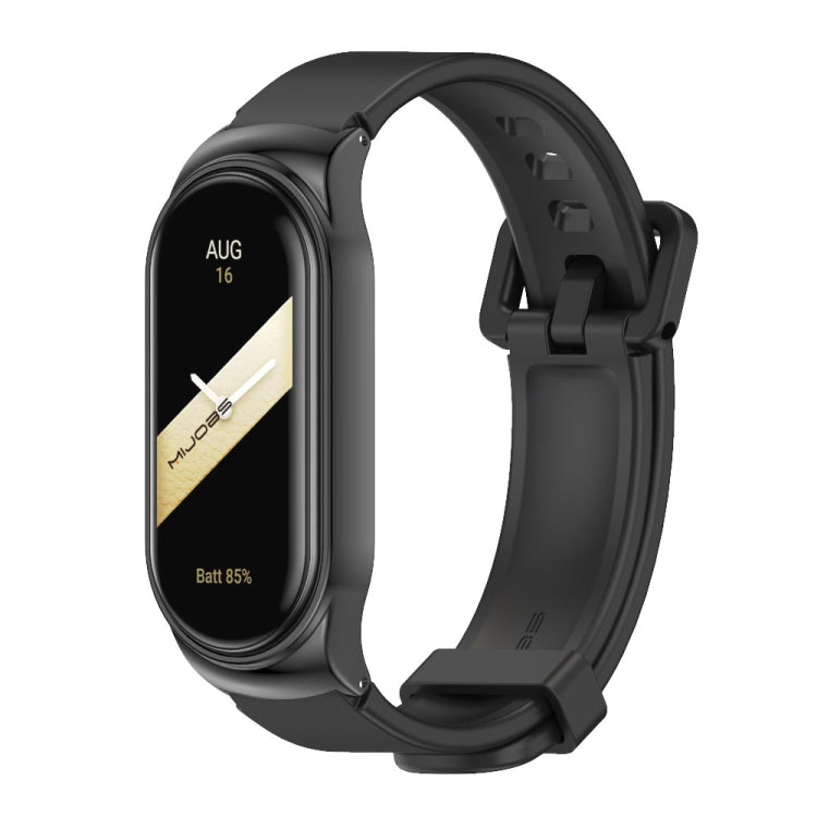 For Xiaomi Mi Band 8 Mijobs CS Case Silicone Watch Band(Black) - free shipping - PMc TechLife - Order now!