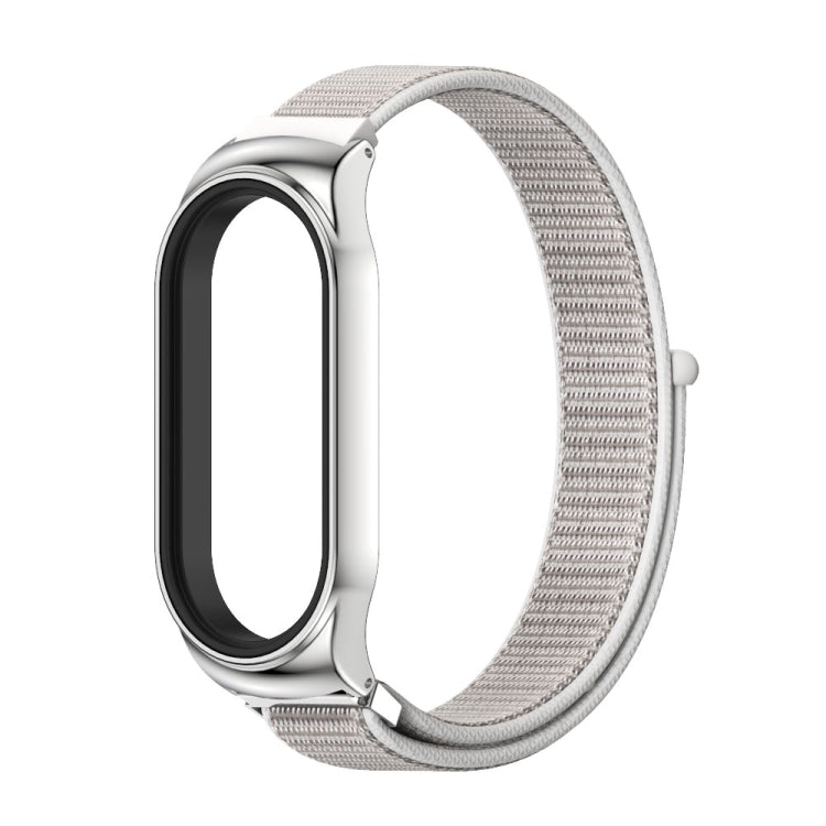 For Xiaomi Mi Band 8 Mijobs CS Case Breathable Nylon Loop Watch Band(Sea Shell Silver) - free shipping - PMc TechLife - Order now!