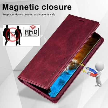 For Samsung Galaxy S24+ LC.IMEEKE RFID Anti-theft Leather Phone Case(Red) - Galaxy S24+ 5G Cases by LC.IMEEKE | Online Shopping South Africa | PMC Jewellery | Buy Now Pay Later Mobicred