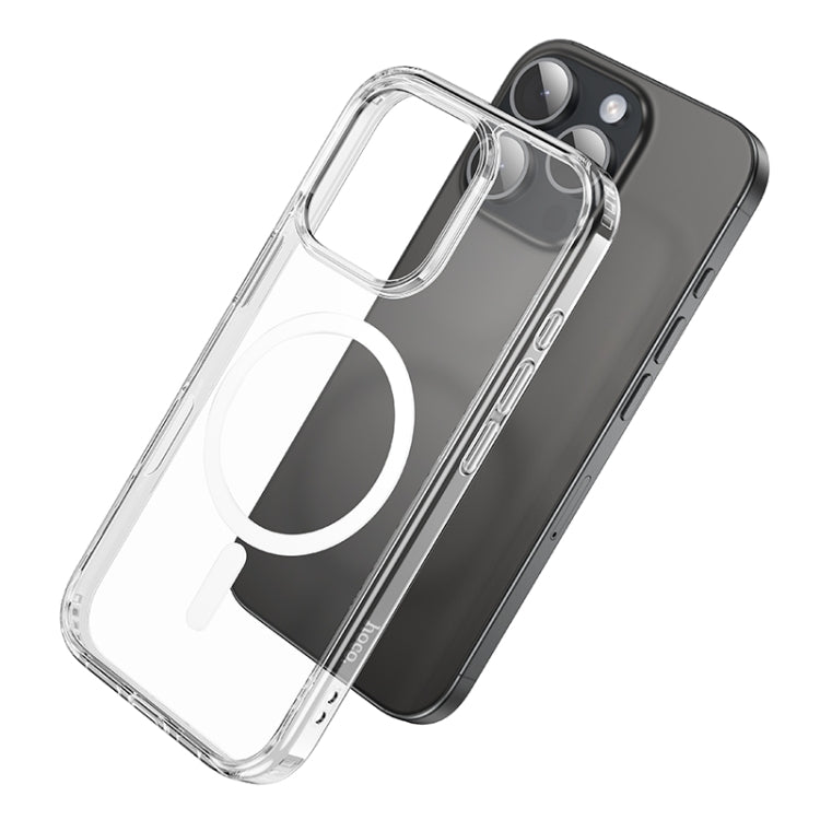 For iPhone 16 Pro hoco MagSafe Magnetic Series Airbag Shockproof Phone Case(Transparent) - iPhone 16 Pro Cases by hoco | Online Shopping South Africa | PMC Jewellery | Buy Now Pay Later Mobicred