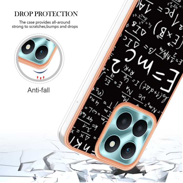 For Honor X6a Electroplating Marble Dual-side IMD Phone Case(Equation) - free shipping - PMC TechLife - Order now!