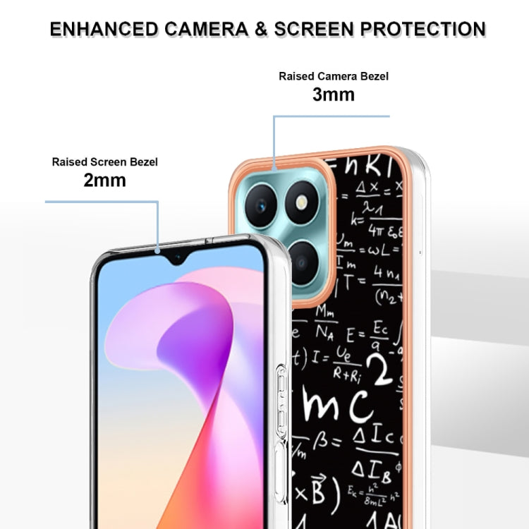 For Honor X6a Electroplating Marble Dual-side IMD Phone Case(Equation) - free shipping - PMC TechLife - Order now!