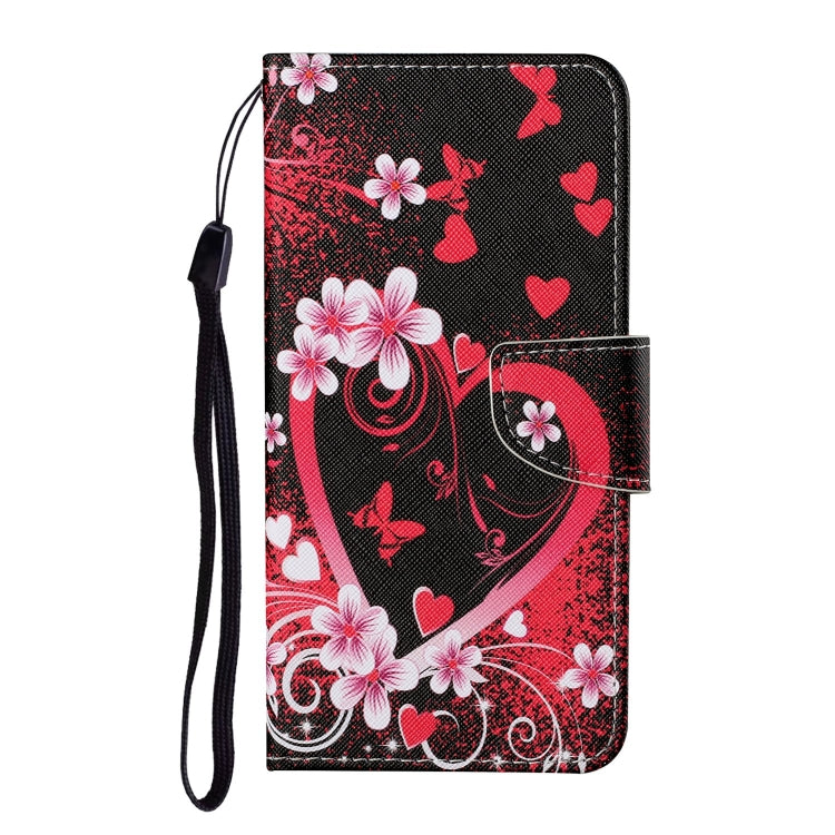 For iPhone 16 Pro 3D Colored Drawing Flip Leather Phone Case(Red Heart) - iPhone 16 Pro Cases by PMC TechLife | Online Shopping South Africa | PMC TechLife | Buy Now Pay Later Mobicred