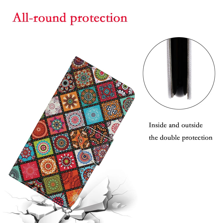 For iPhone 16 3D Colored Drawing Flip Leather Phone Case(Ethnic Totem) - iPhone 16 Cases by PMC TechLife | Online Shopping South Africa | PMC TechLife | Buy Now Pay Later Mobicred