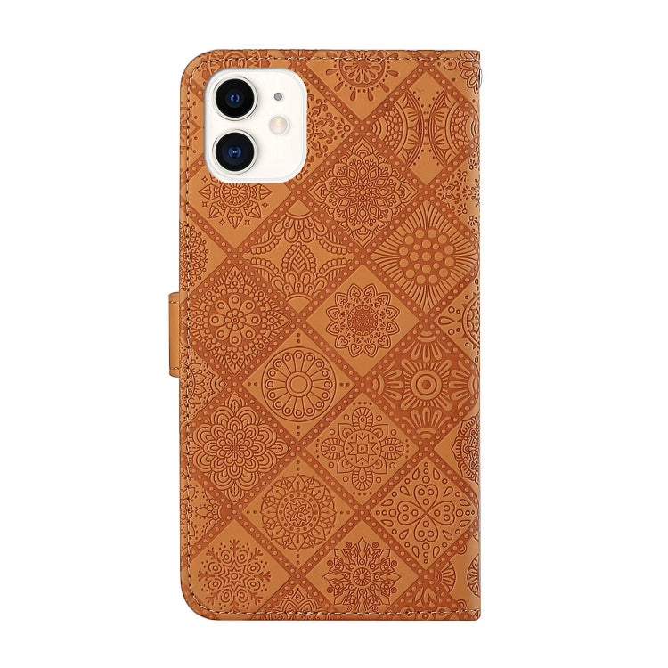 For iPhone 16 Pro Max Ethnic Style Embossed Pattern Leather Phone Case(Brown) - iPhone 16 Pro Max Cases by PMC TechLife | Online Shopping South Africa | PMC TechLife | Buy Now Pay Later Mobicred