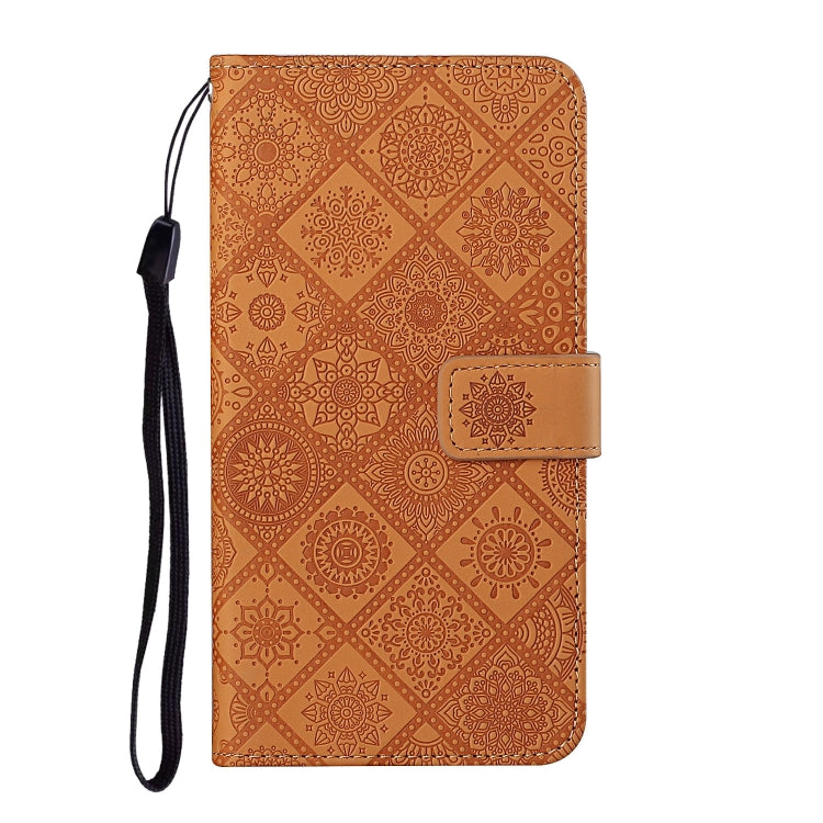 For iPhone 16 Plus Ethnic Style Embossed Pattern Leather Phone Case(Brown) - iPhone 16 Plus Cases by PMC TechLife | Online Shopping South Africa | PMC TechLife | Buy Now Pay Later Mobicred