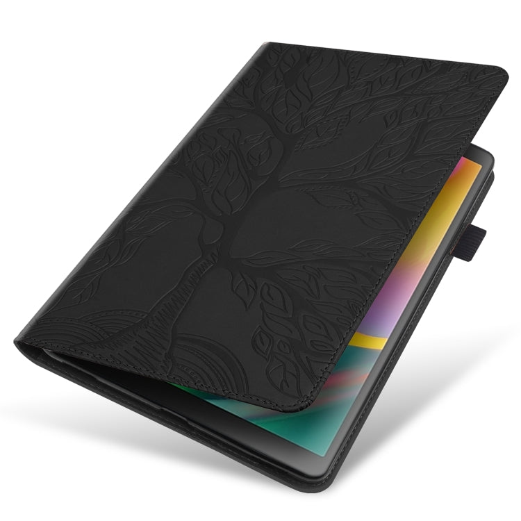 For Amazon Fire Max 11 Life Tree Series Horizontal Flip Leather Tablet Case(Black) - Amazon by PMC TechLife | Online Shopping South Africa | PMC TechLife | Buy Now Pay Later Mobicred