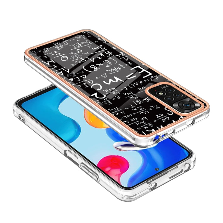 For Xiaomi Redmi Note 11s / Note 11 4G Electroplating Marble Dual-side IMD Phone Case(Equation) - Xiaomi Cases by PMC Jewellery | Online Shopping South Africa | PMC Jewellery | Buy Now Pay Later Mobicred