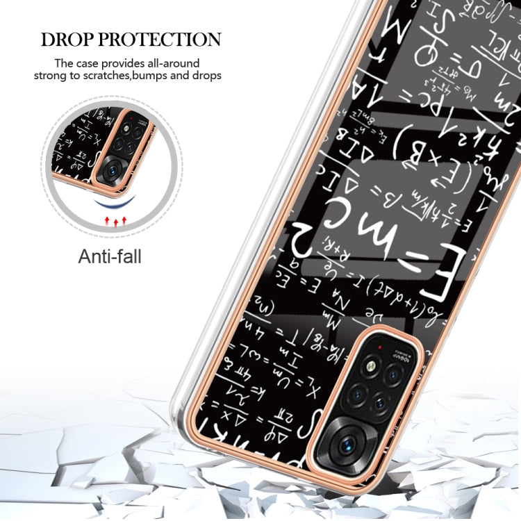 For Xiaomi Redmi Note 11s / Note 11 4G Electroplating Marble Dual-side IMD Phone Case(Equation) - Xiaomi Cases by PMC Jewellery | Online Shopping South Africa | PMC Jewellery | Buy Now Pay Later Mobicred