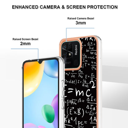 For Xiaomi Redmi 10C Electroplating Marble Dual-side IMD Phone Case(Equation) - Xiaomi Cases by PMC Jewellery | Online Shopping South Africa | PMC Jewellery | Buy Now Pay Later Mobicred