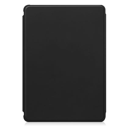 For Samsung Galaxy Tab S9+ 360 Rotation Transparent Smart Leather Case(Black) - Galaxy Tab S9+ Cases by PMC Jewellery | Online Shopping South Africa | PMC Jewellery | Buy Now Pay Later Mobicred