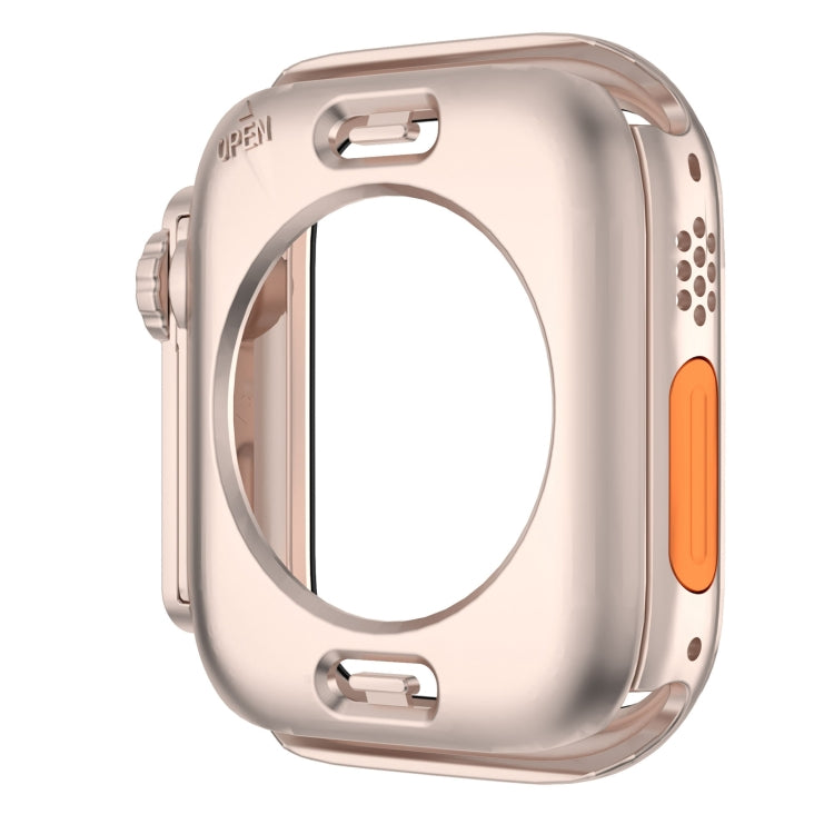 For Apple Watch Series 6 / 5 / 4 / SE 40mm Change to Ultra 49mm Waterproof All-Inclusive Film Hybrid PC Watch Case(Rose Gold) - Watch Cases by PMC Jewellery | Online Shopping South Africa | PMC Jewellery | Buy Now Pay Later Mobicred