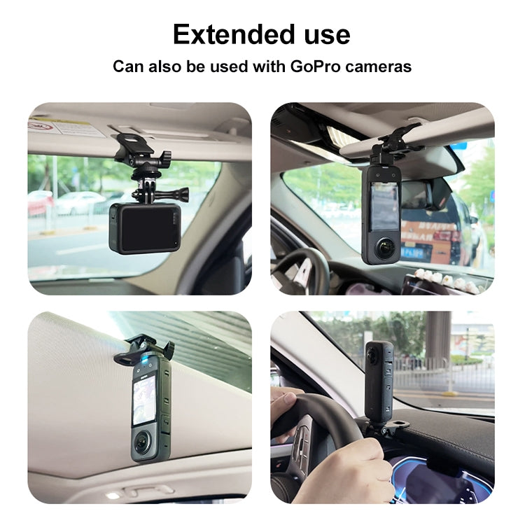 Car Sun Visor Bracket Type A Action Camera Mount - Car Holders by PMC Jewellery | Online Shopping South Africa | PMC Jewellery | Buy Now Pay Later Mobicred