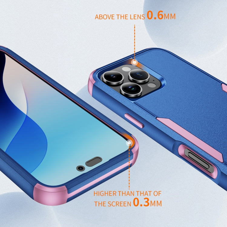 For iPhone 16 Pro Commuter Shockproof TPU + PC Phone Case(Royal Blue+Pink) - iPhone 16 Pro Cases by PMC Jewellery | Online Shopping South Africa | PMC Jewellery | Buy Now Pay Later Mobicred