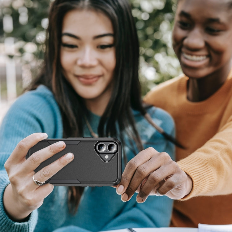 For iPhone 16 Plus Commuter Shockproof TPU + PC Phone Case(Black) - iPhone 16 Plus Cases by PMC TechLife | Online Shopping South Africa | PMC TechLife | Buy Now Pay Later Mobicred