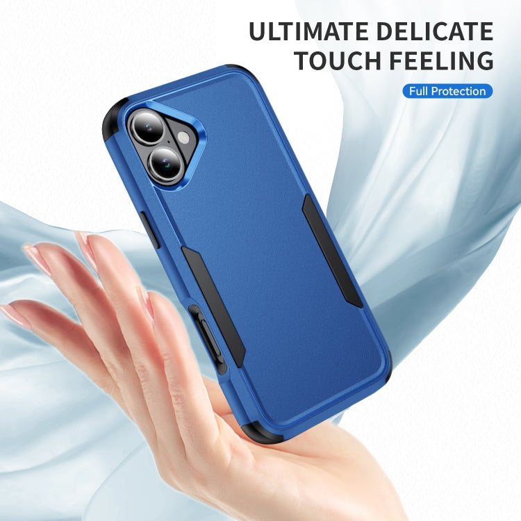 For iPhone 16 Commuter Shockproof TPU + PC Phone Case(Royal Blue+Black) - iPhone 16 Cases by PMC Jewellery | Online Shopping South Africa | PMC Jewellery | Buy Now Pay Later Mobicred