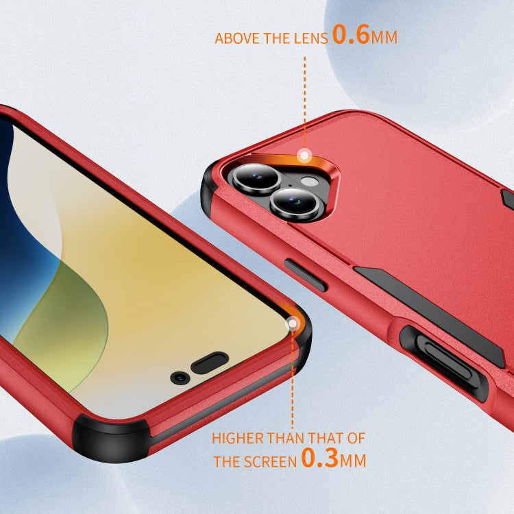 For iPhone 16 Commuter Shockproof TPU + PC Phone Case(Red+Black) - iPhone 16 Cases by PMC TechLife | Online Shopping South Africa | PMC TechLife | Buy Now Pay Later Mobicred