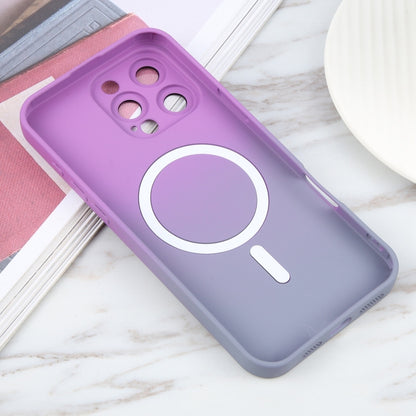 For iPhone 16 Pro Max Liquid TPU Silicone Gradient MagSafe Phone Case(Purple) - iPhone 16 Pro Cases by PMC Jewellery | Online Shopping South Africa | PMC Jewellery | Buy Now Pay Later Mobicred