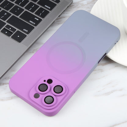 For iPhone 16 Pro Max Liquid TPU Silicone Gradient MagSafe Phone Case(Purple) - iPhone 16 Pro Cases by PMC Jewellery | Online Shopping South Africa | PMC Jewellery | Buy Now Pay Later Mobicred