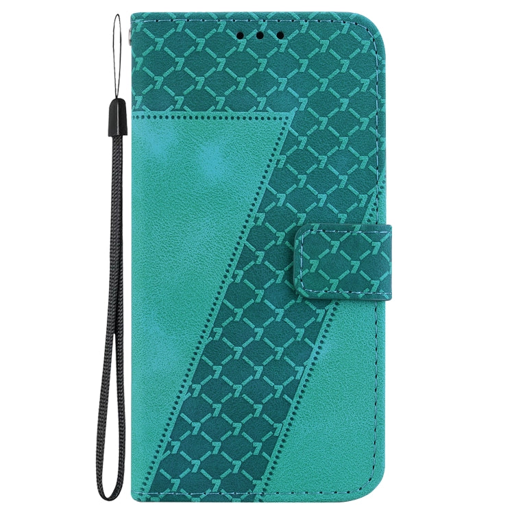 For Xiaomi Redmi Note 12 Pro+ Global 7-shaped Embossed Leather Phone Case(Green) - Xiaomi Cases by PMC Jewellery | Online Shopping South Africa | PMC Jewellery | Buy Now Pay Later Mobicred