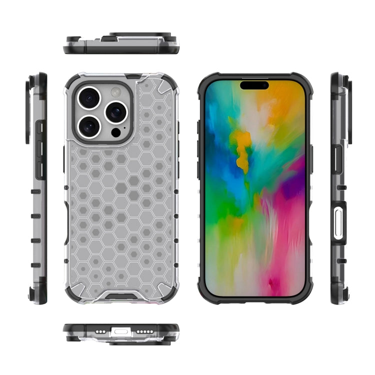 For iPhone 16 Pro Honeycomb Shockproof Phone Case(White) - iPhone 16 Pro Cases by PMC TechLife | Online Shopping South Africa | PMC TechLife | Buy Now Pay Later Mobicred