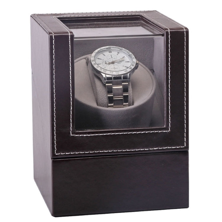 Leather Single Watch Box Electric Motor Watch Shaker Automatic Watch Shaker, US Plug - free shipping - PMC TechLife - Order now!