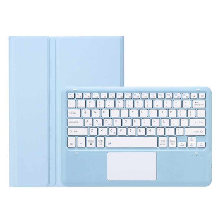 For Samsung Galaxy Tab S10+ 12.4 A810B-A Touch Pad Detachable Bluetooth Keyboard Leather Tablet Case(Sky Blue) - free shipping - PMC TechLife - Order now!