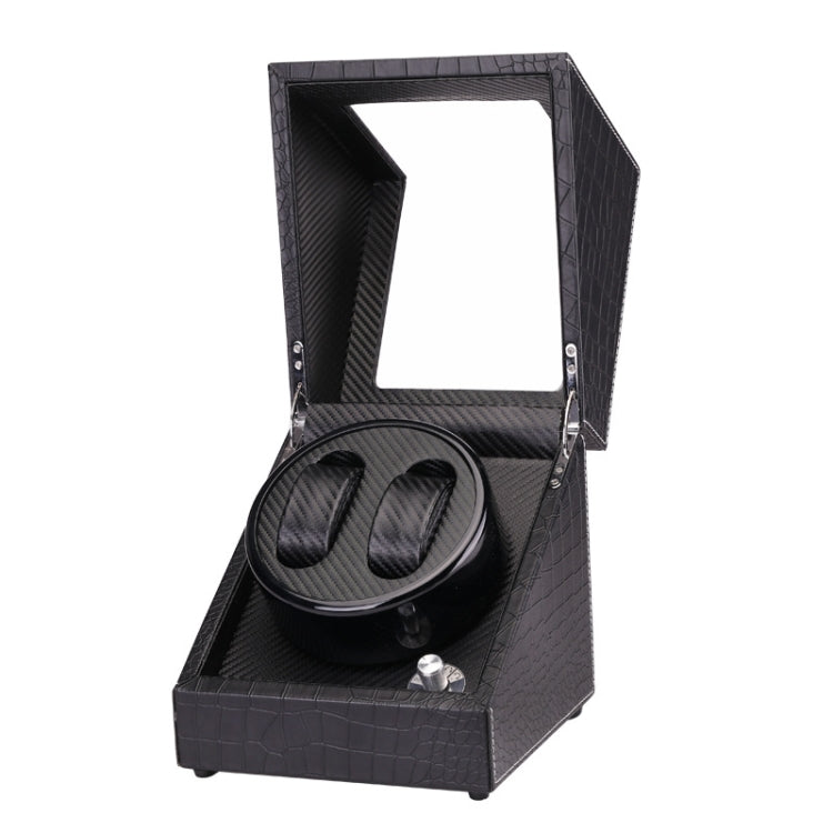 5 Gear Mechanical Automatic Watch Box Electric Motor Watch Shaker, US Plug, Style:Crocodile Pattern(Black) - free shipping - PMC TechLife - Order now!